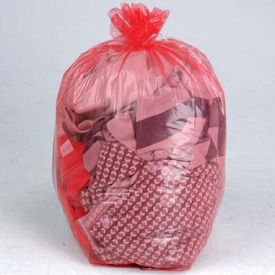 Горячие расстворимые в воде мешки для белья 660mm x 840mm, мешки для белья PVA пластиковые медицинские с красной связью